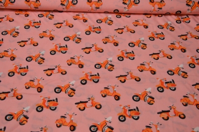 Viskose -Blusenstoff - Roller/Mofa rosa orange